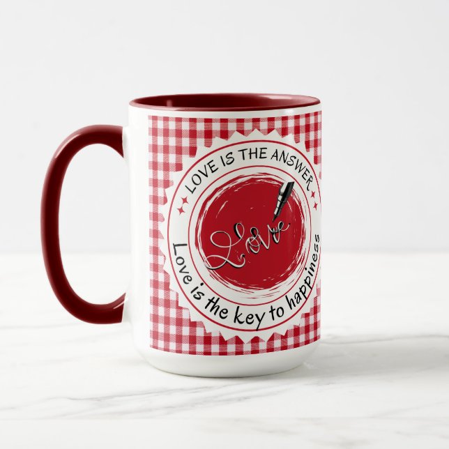 Kärlek är svaret. mugg (Vänster)