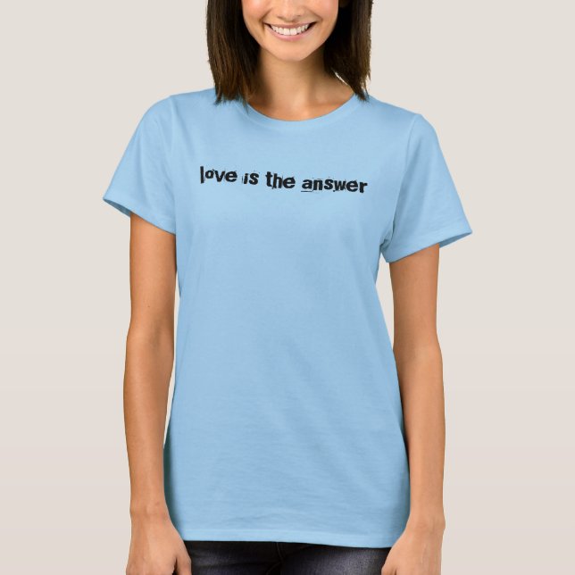 kärlek är svaret tee (Framsida)