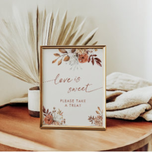 Kärlek är Svenska favoriter Boho-Möhippa-tecken Poster