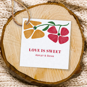 Kärlek är Sweet Bröllop Gift Gåvor Etiketter
