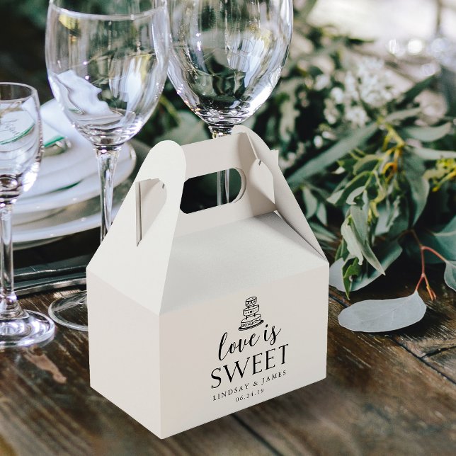 Kärlek är Sweet | Bröllop-kummel Presentaskar (Skapare uppladdad)
