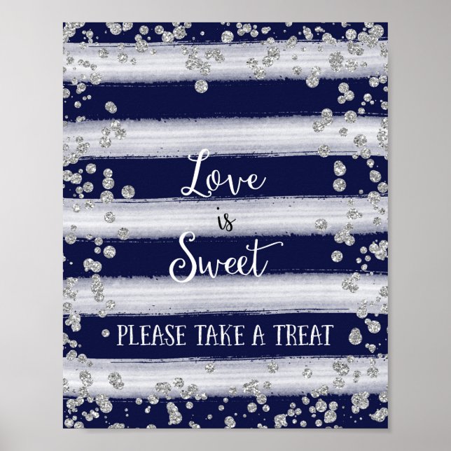 Kärlek är Sweet Bröllop Poster Skriv ut (Framsidan)