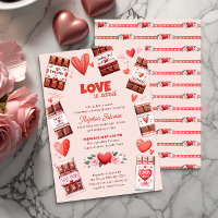 Kärlek är Sweet Chocolate och Hearts Möhippa