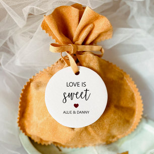 Kärlek är Sweet Gift Märkre, Burgundy Bröllop Gåvor Etiketter