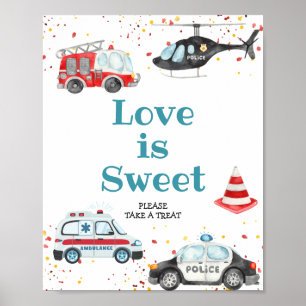 Kärlek är Sweet Ljud, larmet och greppet om din vä Poster