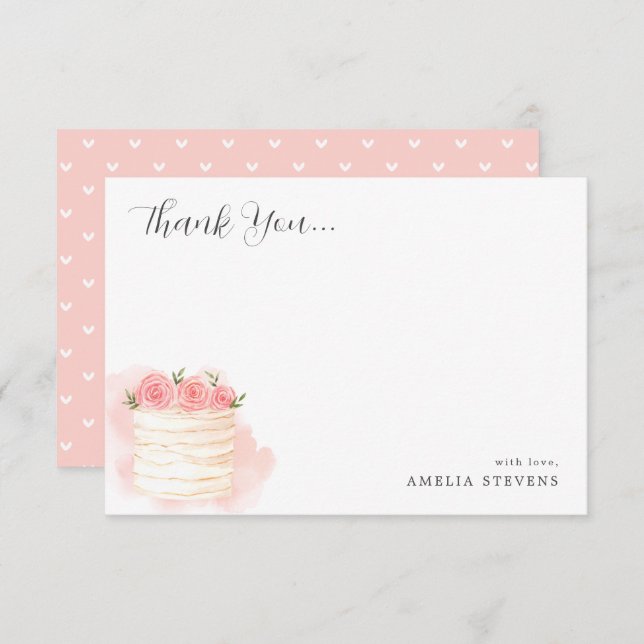 Kärlek är Sweet Möhippa Tack Inbjudningar (Fram/baksida)