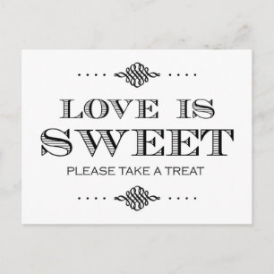 Kärlek är Sweet (sött) Var god ta ett läkemedel Vykort
