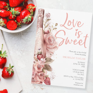 Kärlek är Sweet Summer Boho  Rosa Inbjudningar