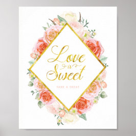 Kärlek är Sweet ta ett Treat (8 x 10) Poster