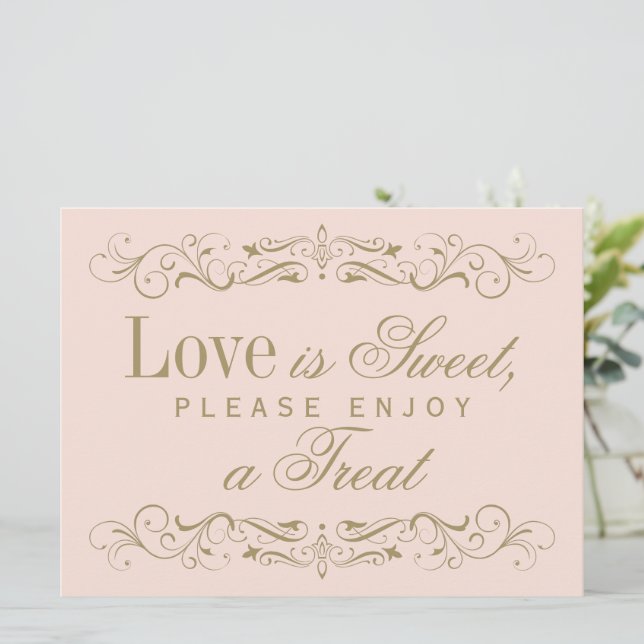 Kärlek är Sweet Vintage  Antique Flourish (Stående Fram)