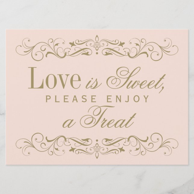 Kärlek är Sweet Vintage  Antique Flourish (Framsida)