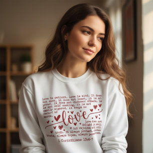 Kärlek är tålamod 1 Korinthierbrevet 13 Kristet fö T Shirt