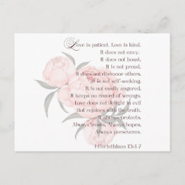 Kärlek är tålamod – Bibelbröllopskort Vykort