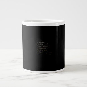 Kärlek är tålamod Enkel Inspirerande Design Jumbo Mugg