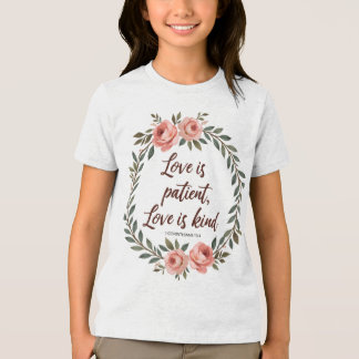 Kärlek är tålamod, Kärlek är snäll Bibel T-shirt