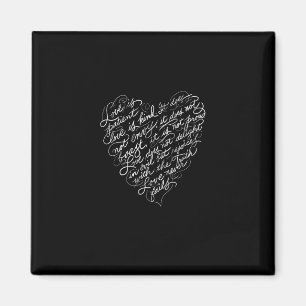 Kärlek Är Tålamod Kärlek Är Snäll Kristet Inspirat Magnet