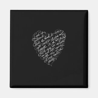 Kärlek Är Tålamod Kärlek Är Snäll Kristet Inspirat Magnet