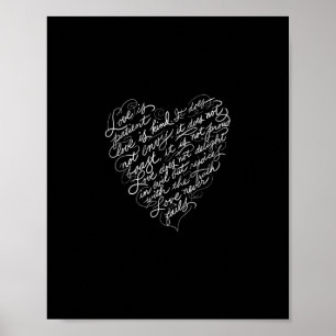 Kärlek Är Tålamod Kärlek Är Snäll Kristet Uppbygge Poster