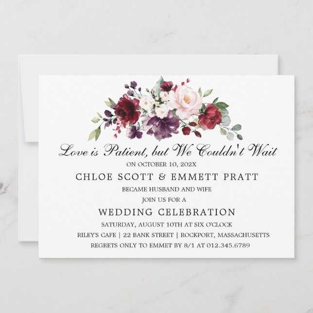Kärlek är Tålig Bröllopsinbjudan Inbjudningar (Framsida)