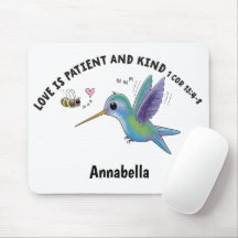 Kärlek är tålig söt bin och kolibri bibelvers