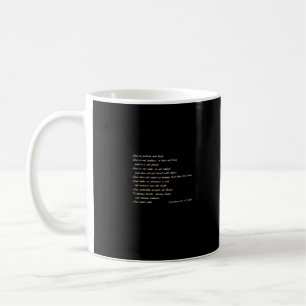 Kärlek är tålmodig Enkel Inspirerande Design Kaffemugg
