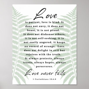 Kärlek är tålmodig, Kärlek är snäll Poster