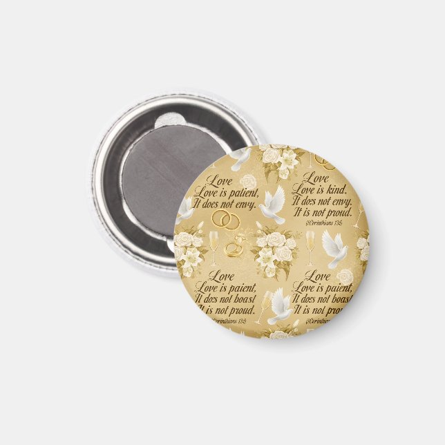 Kärlek är tålmodig magnet (Front/Back)