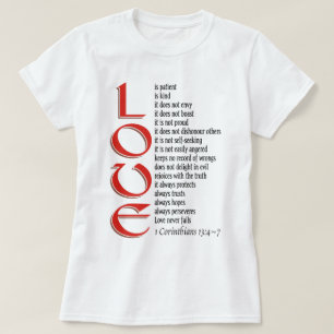 KÄRLEK ÄR TÅLMODIG T SHIRT