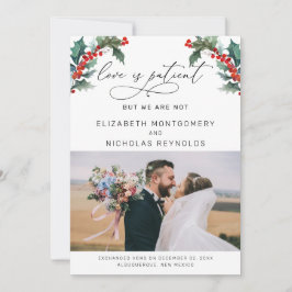 Kärlek är tålmodig, vi är inte | Meddelande från B Inbjudningar