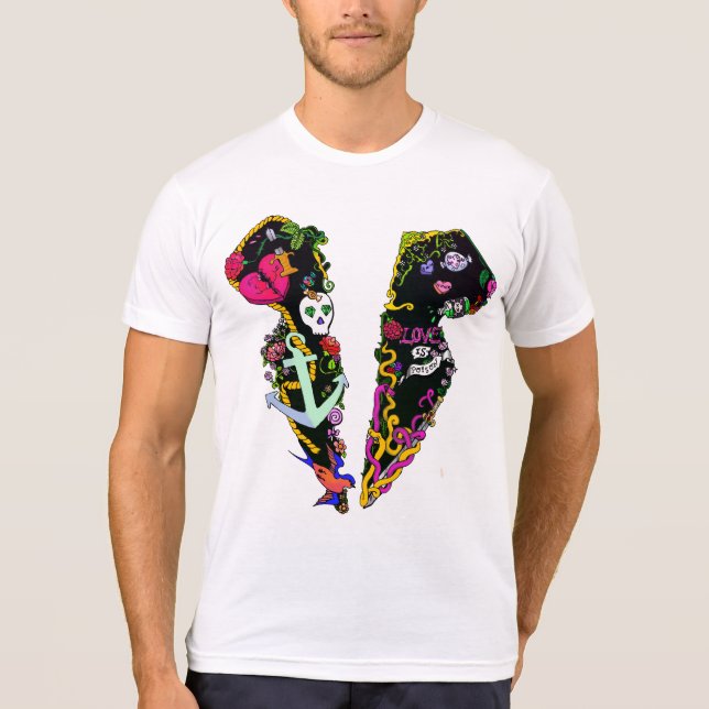 Kärlek är Tattotuxgrafik T-Shirt (Framsida)