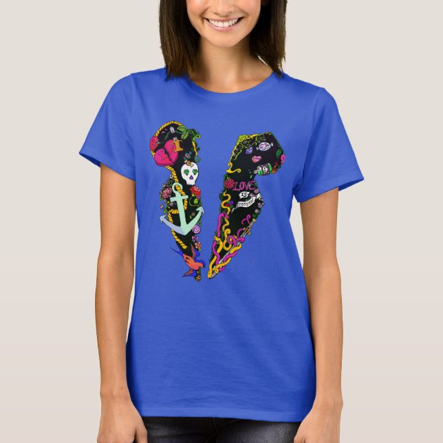 Kärlek är Tattotuxgrafik T-Shirt (Framsida)