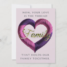 Kärlek är tråden - Mors dag-kortet Meddelande