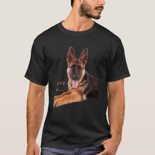 Kärlek är tyskt herdehund tröja hund mamma GSD pap