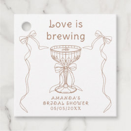 Kärlek är under uppsegling Handritad bröllopsfest  Gåvor Etiketter