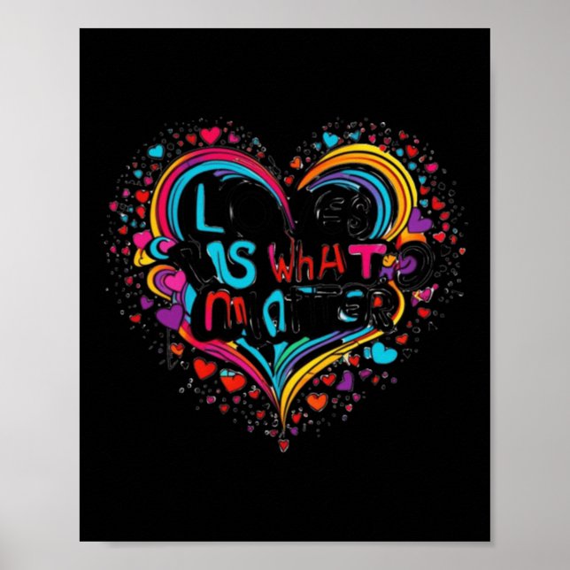 Kärlek är vad som är - inspirationsinstruktion för poster (Framsidan)