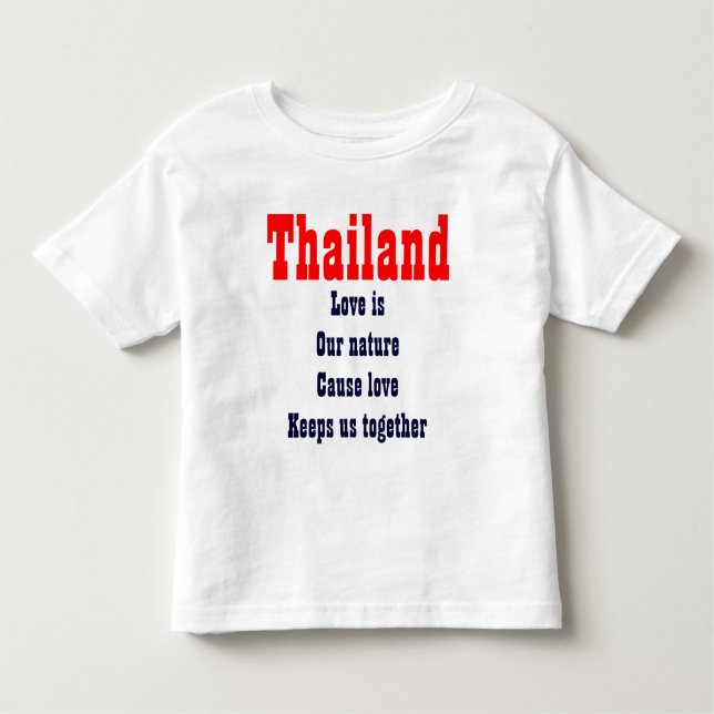 kärlek är vår natur Thailand t-shirts (Framsida)