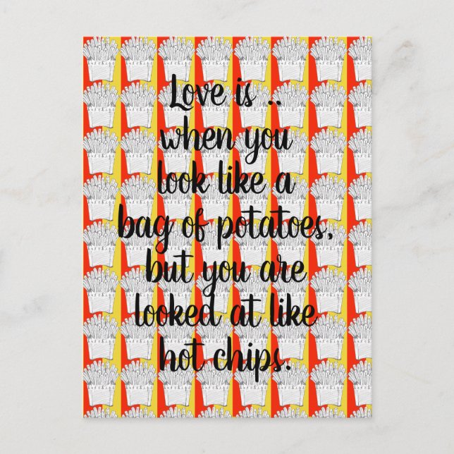 Kärlek är ... Vykort (Framsida)