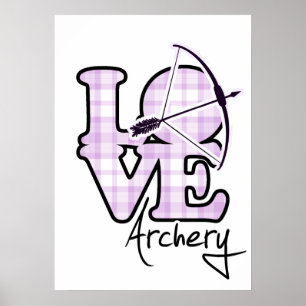 Kärlek Archery Poster