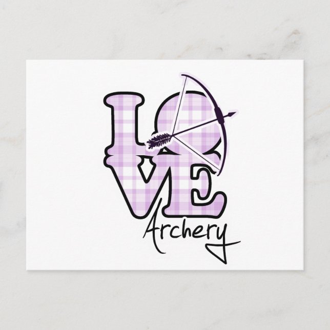 Kärlek Archery Vykort (Framsida)