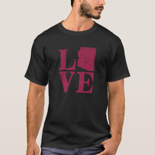 Kärlek Arizona Distress Vintage AZ Home Pride T Shirt