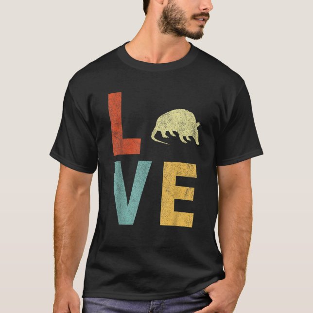 Kärlek Armadillo Älskare Funny Armadillo Quote Ret T Shirt (Framsida)