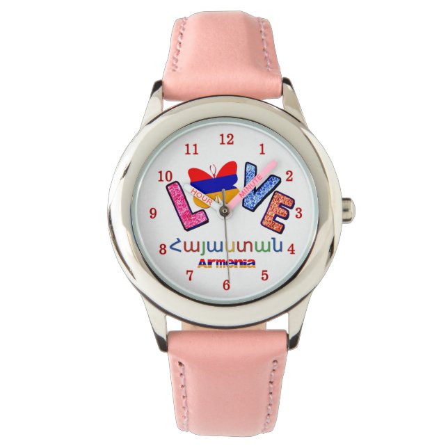 Kärlek Armenien eWatch Armbandsur (Framsida)