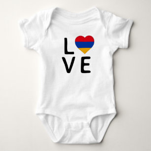 Kärlek - Armenien Flagga T Shirt