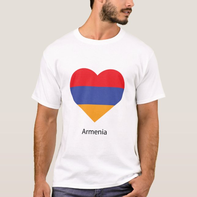 Kärlek Armenien T Shirt (Framsida)