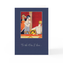 Kärlek. Art Deco Valentindagen