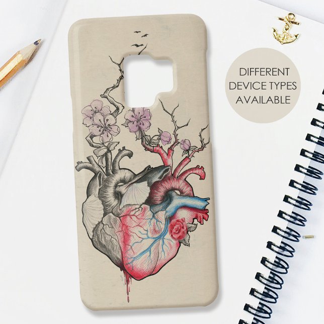 Kärlek art Surreal Anatomical hearts Flowers Vinta (Skapare uppladdad)