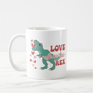 Kärlek-Asaurus Rex Funny Kaffemugg