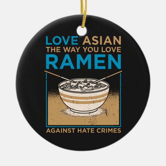 Kärlek asiatisk hur du tycker om Ramen Julgransprydnad Keramik (Framsidan)