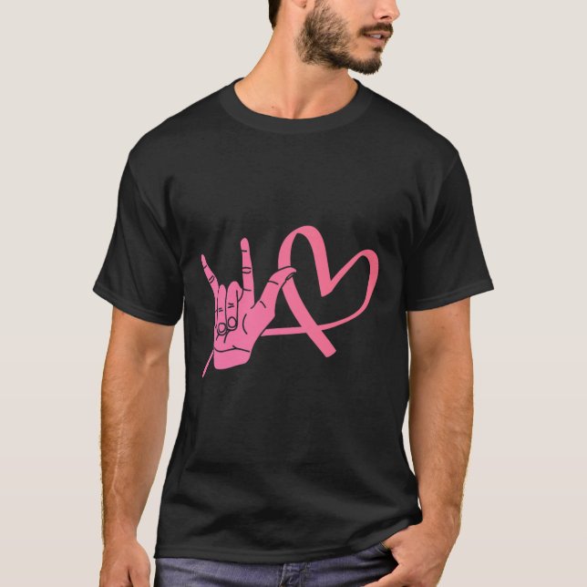 Kärlek Asl Teacher - teckenspråk T Shirt (Framsida)