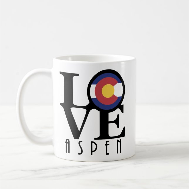 KÄRLEK Aspen Colorado 11oz Kaffemugg (Vänster)